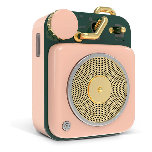 Mini Retro Bluetooth Speaker – Portable Wireless Metal Speaker with Clear HiFi Sound