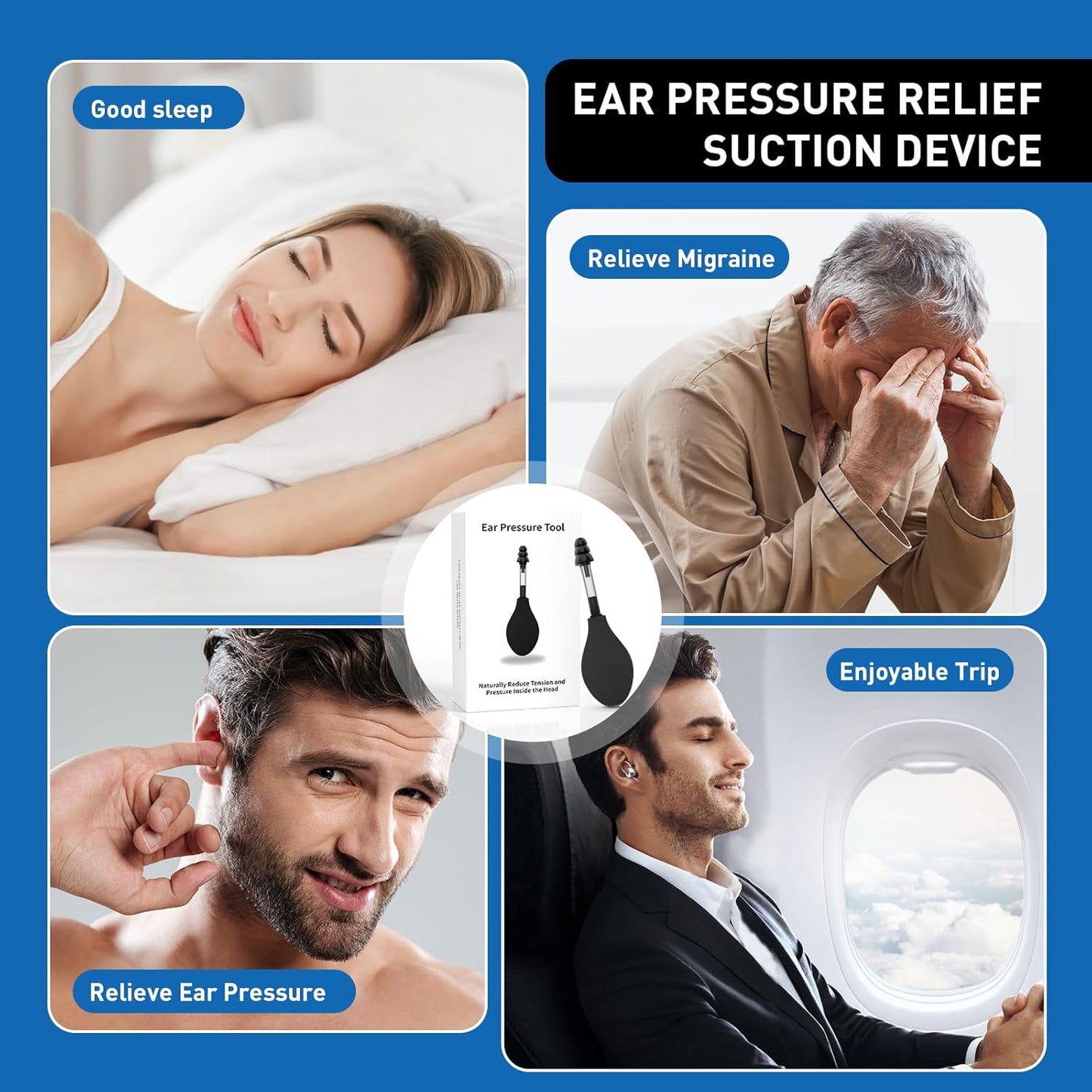 Ear Pressure Relief Device – Natural Comfort for Ear Pressure, Migraines & Tinnitus