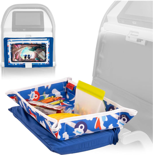 Airplane Tray Table Cover (with Pocket, for Toddlers & Kids)