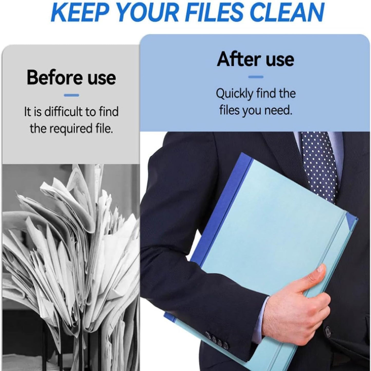 Expandable File Organizer – Fits A4/8.5x11 Documents | Portable Document Storage