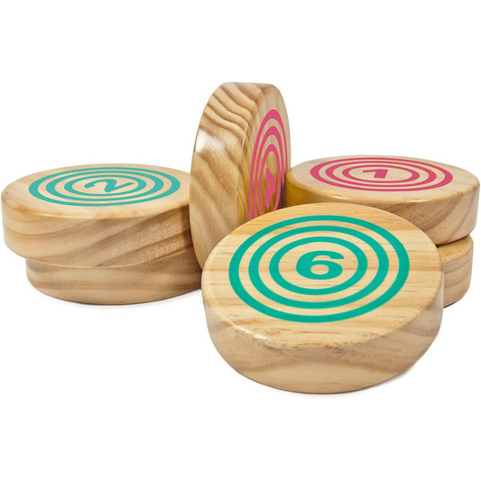 Outdoor Lawn Game – Horseshoes, Bocce & Bowling Hybrid with 12 Disks