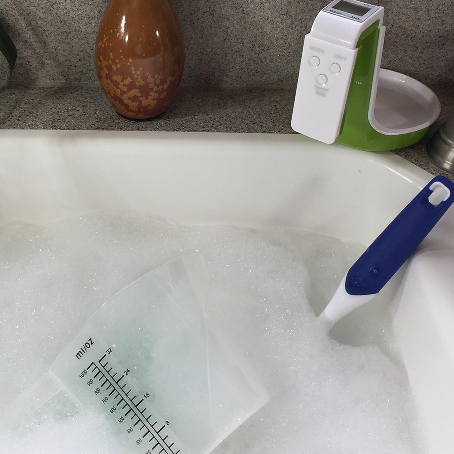 Digital Kitchen Food Scale & Measuring Cup – Adjustable, Detachable, 1L Capacity