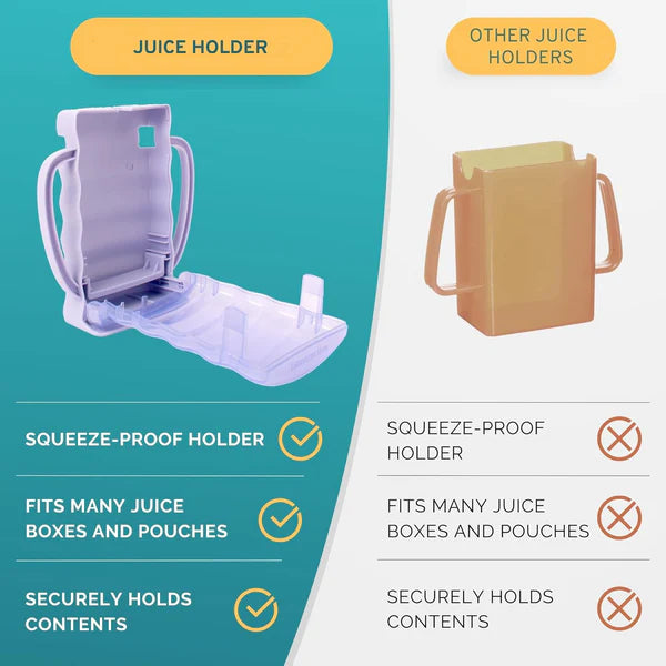 Baby Food Pouch and Juice Box Holder - Anti-Squeeze & Reusable Storage for Toddlers