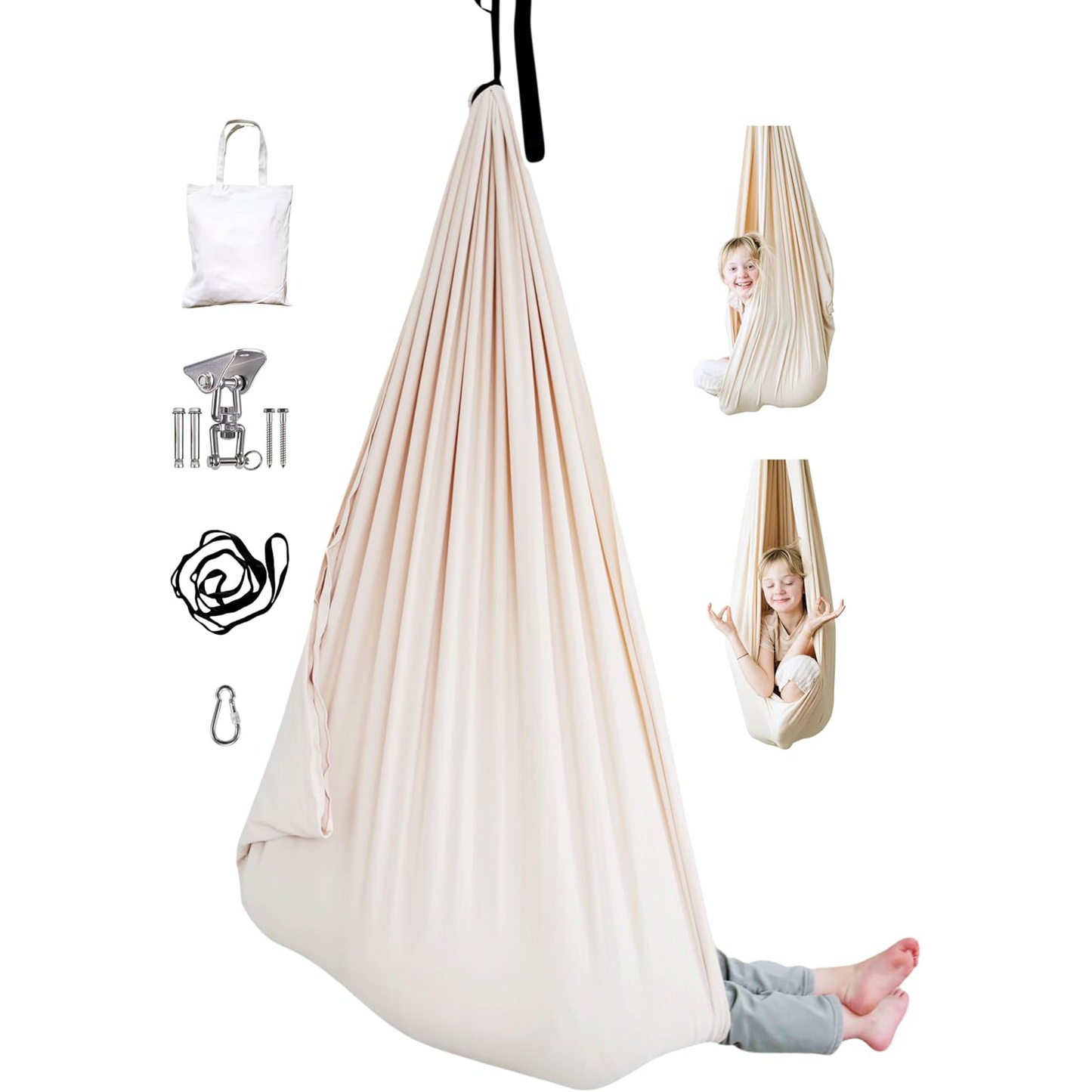 Sensory Compression Swing – Indoor & Outdoor Double-Layer Cotton Swing for Special Needs Therapy