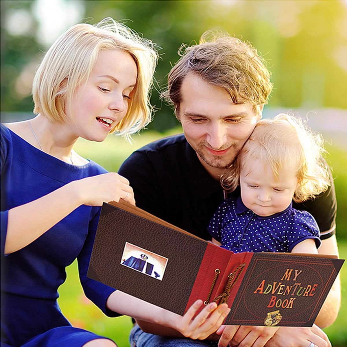 Adventure Book DIY Scrapbook Kit – 148 Pages with 3D Embossed Leather Cover & Full Accessories