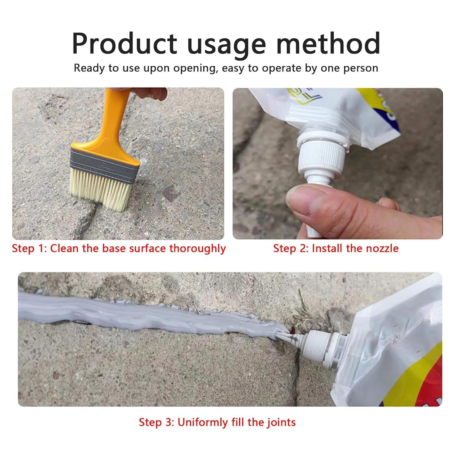 Concrete Crack Waterproof Sealant – Durable 500g Filler for Outdoor Repair & Protection