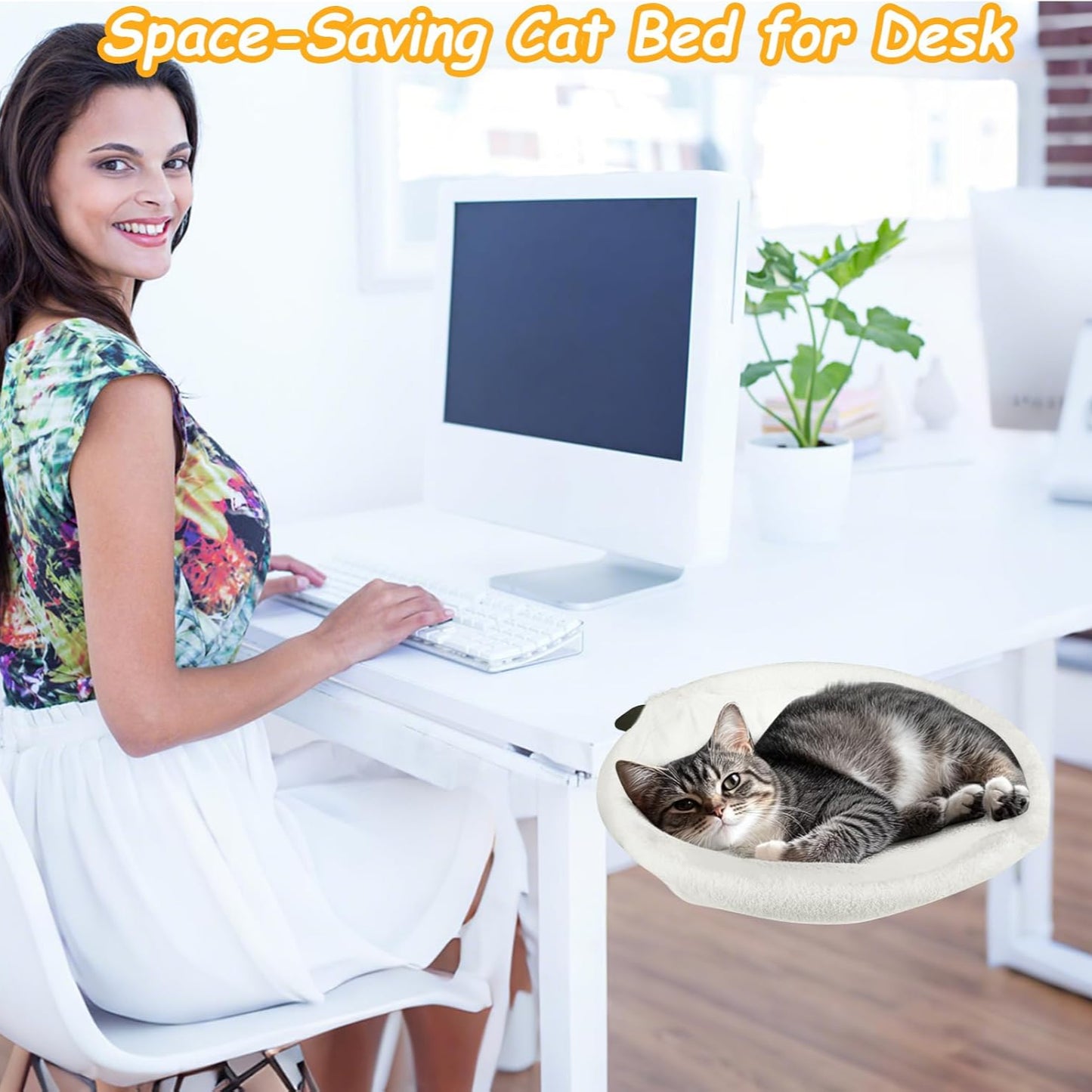 Ergonomic Cat Hammock – Space-Saving Adjustable Bed for Cats & Small Pets