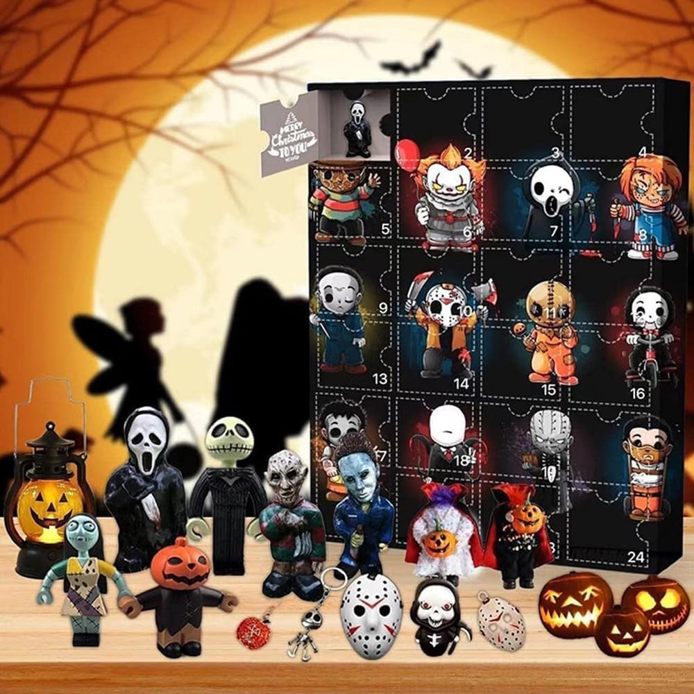 2025 Halloween Horror Movie Advent Calendar – 24 Surprise Toys for Kids
