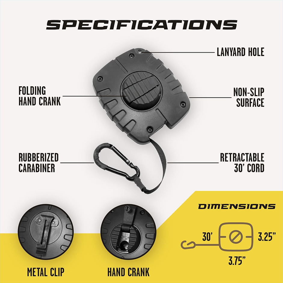 Safety Gear Hoist – 30ft Retractable Bow & Equipment Lift for Tree Stand Hunting