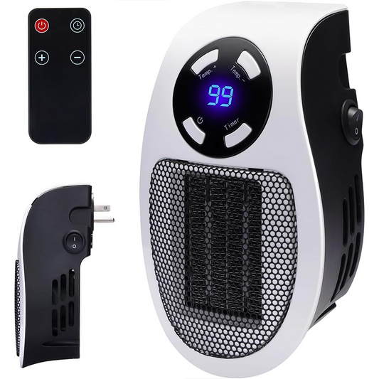 450W Wall Space Heater with Thermostat & Remote