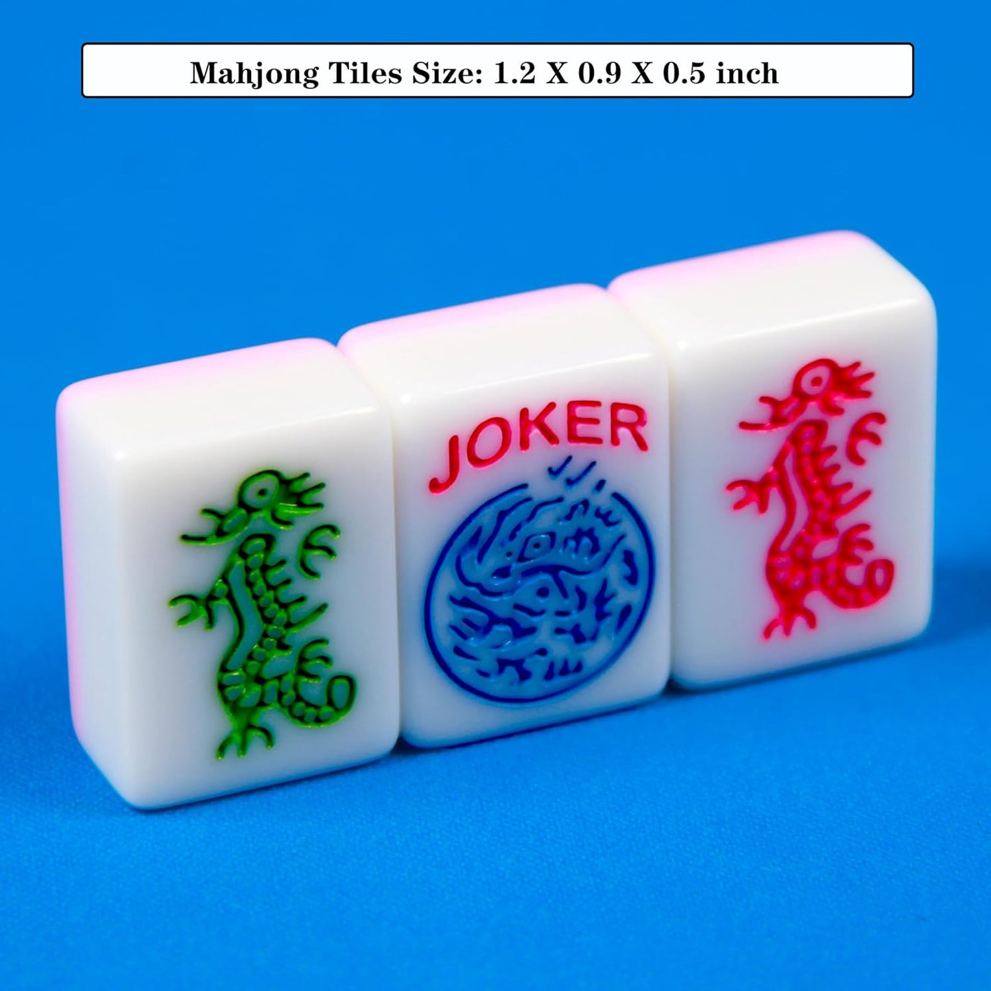 Pink American Mahjong Set – 166 Premium Tiles, 1.2-Inch Food-Grade Melamine Material