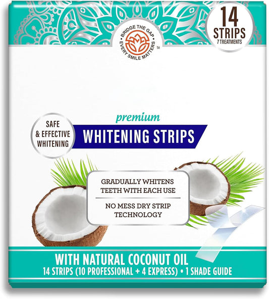Teeth Whitening Strips – 7-Day Treatment with Non-Slip Dry Strip Technology