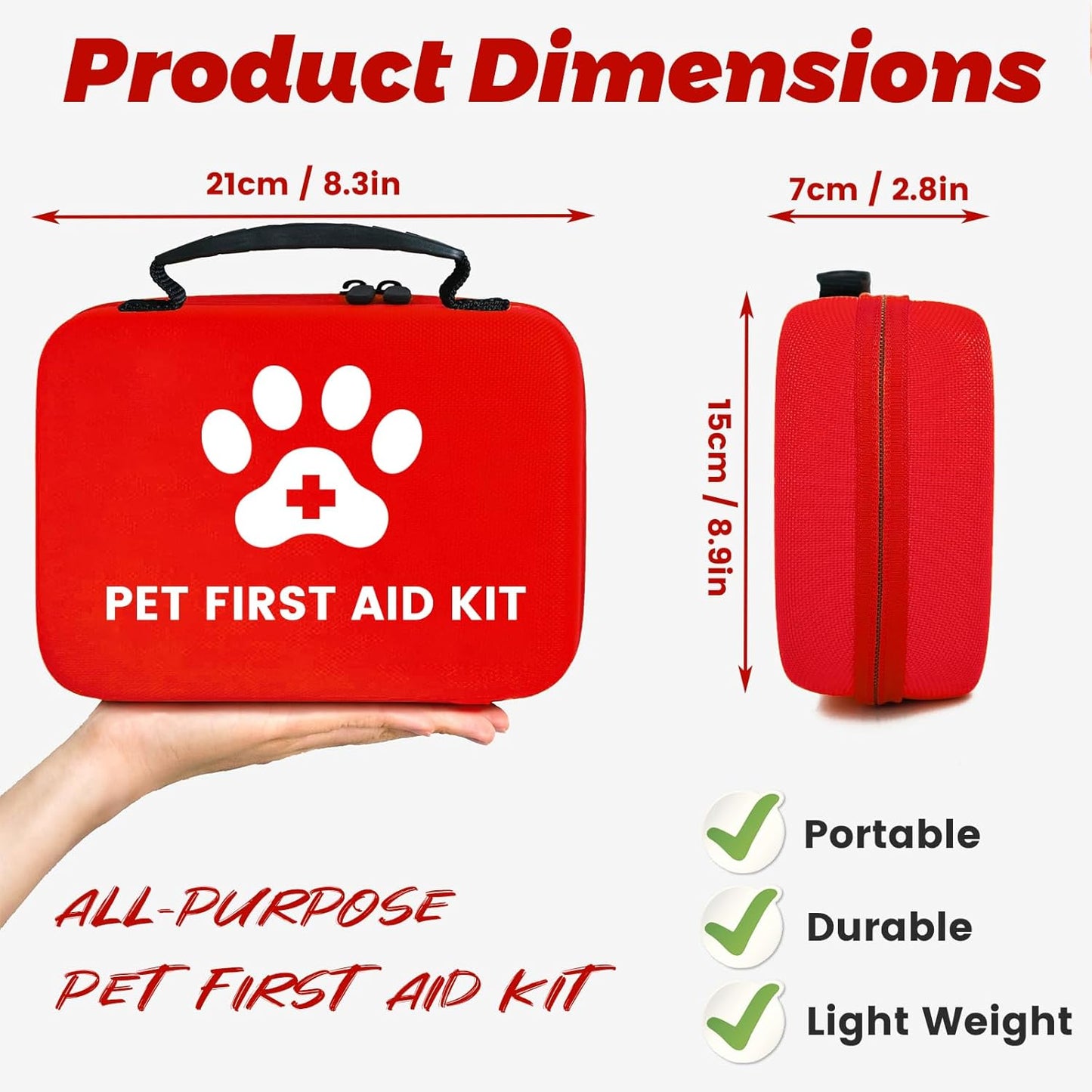 Pet First Aid Kit – Essential Emergency Kit for Dogs & Cats