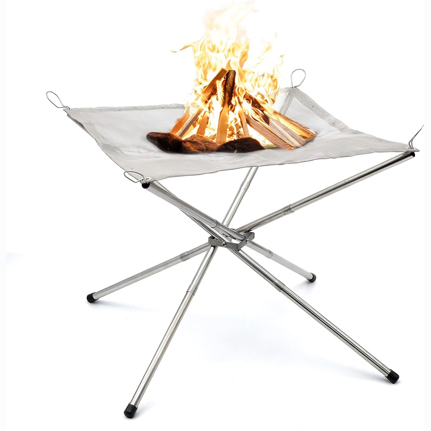 Portable Outdoor Camping Fire Pit – Foldable Wood-Burning Stove with Carry Bag