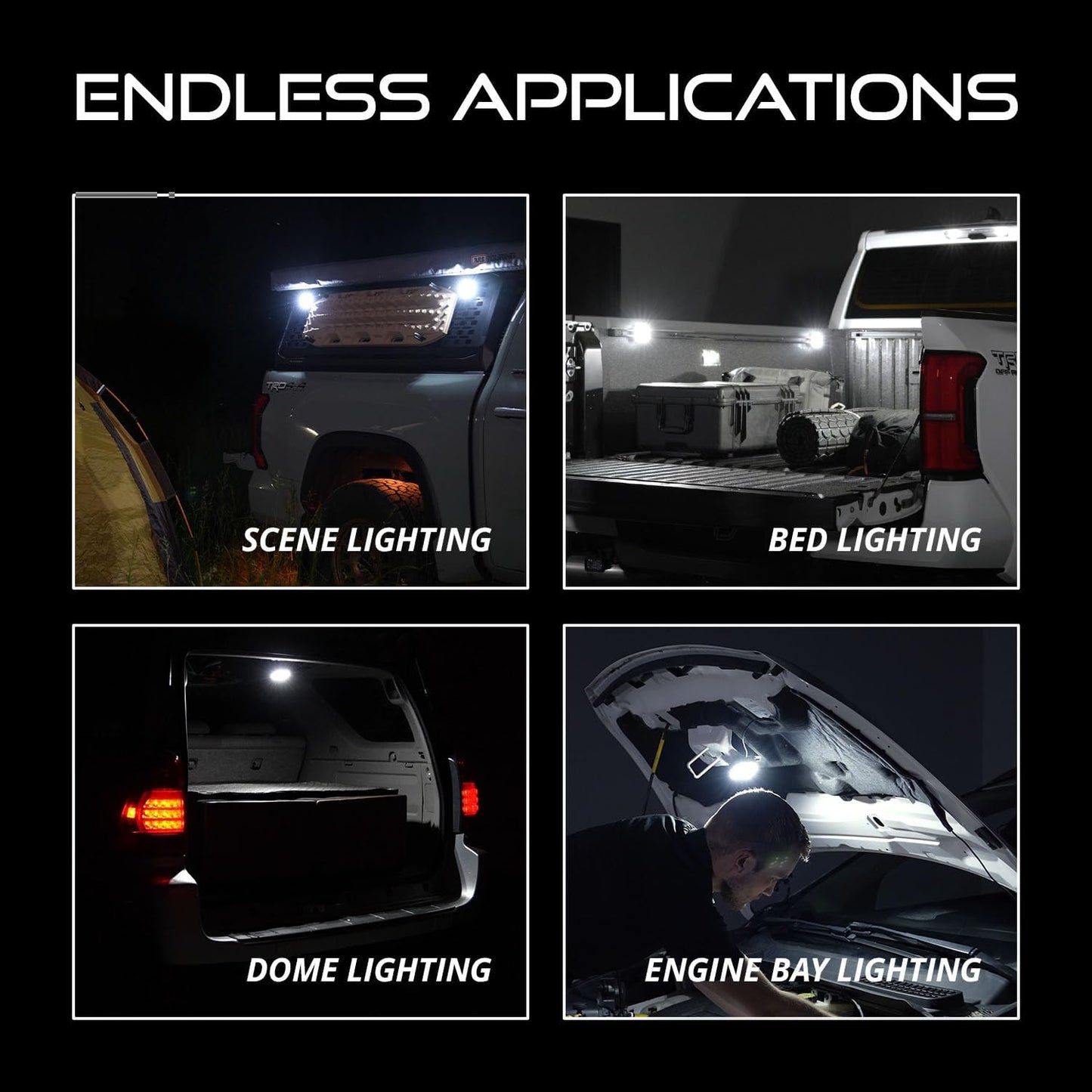 Single-Color LED Rock Light – 10W High-Performance Off-Road Light