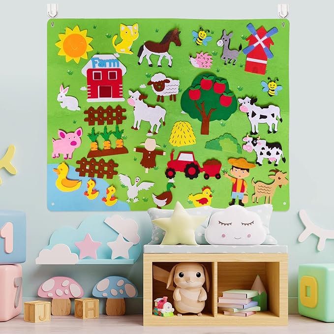 Felt Activity Play Mat – Creative Montessori DIY Game Board