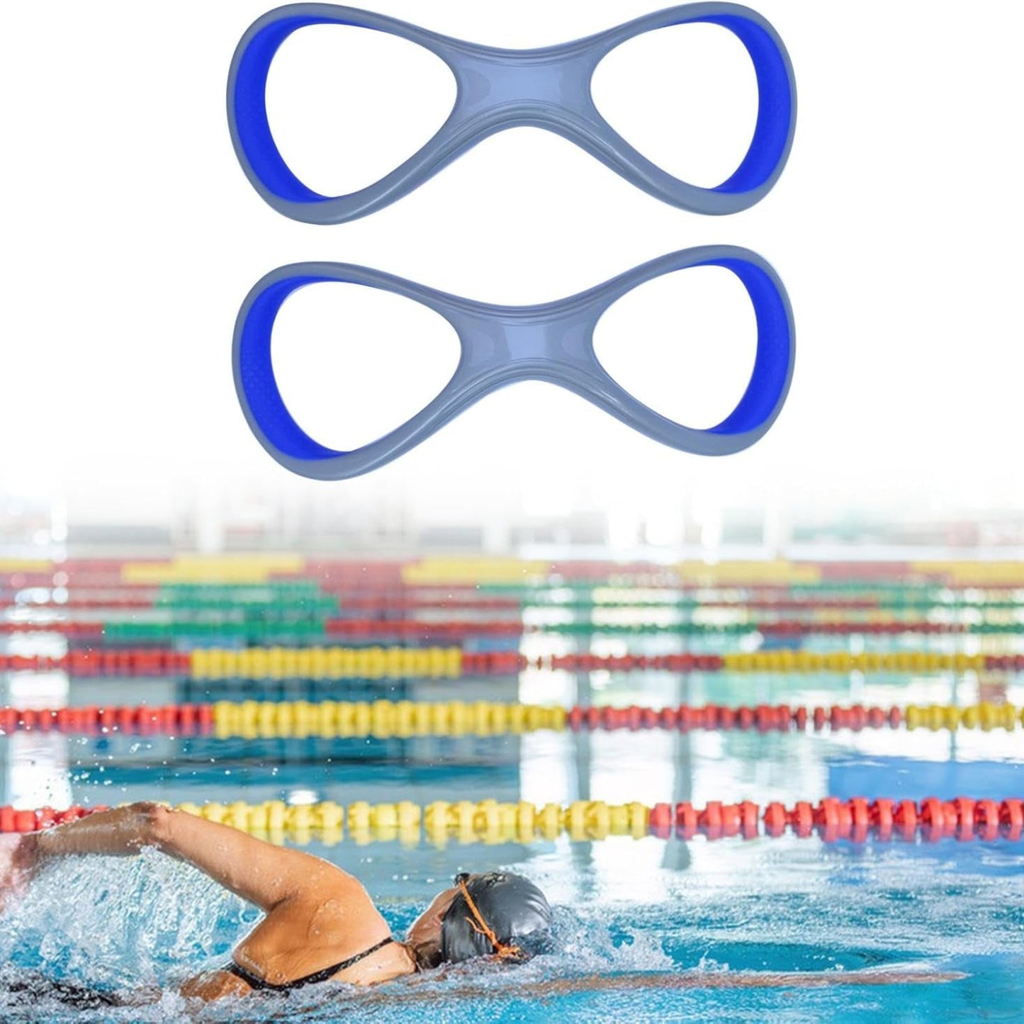 Forearm Fulcrum Fin – Swimming Technique Correction Aid with 8-Shaped Design