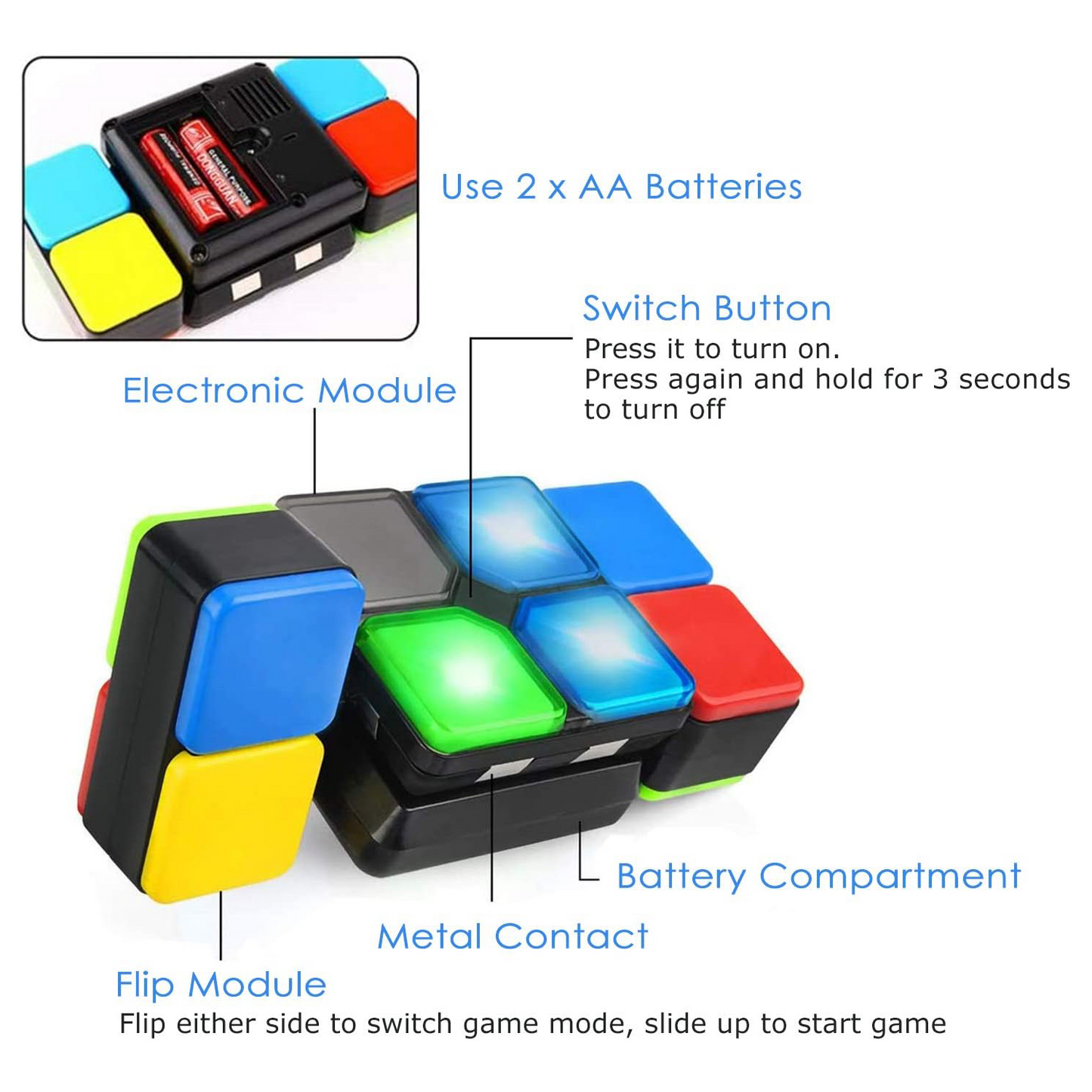 Smart Magic Cube – Educational Puzzle Game with Lights & Music