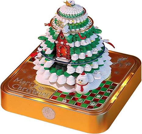 3D Notebook Art Calendar 2026 – Tear-Off Desk Calendar with LED Light | Creative Paper Sculpture House Gift for School, Home & Office Decor