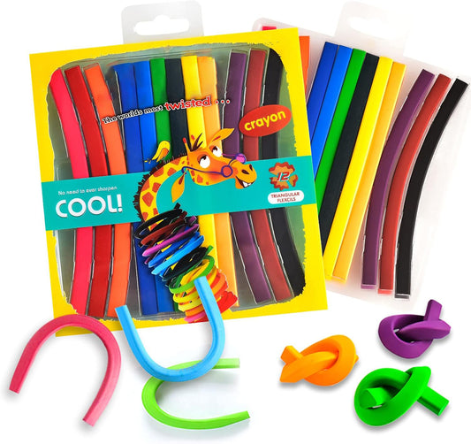 12-Pack Twistable Crayons – Unbreakable, Washable, and Mess-Free Coloring Set for Kids
