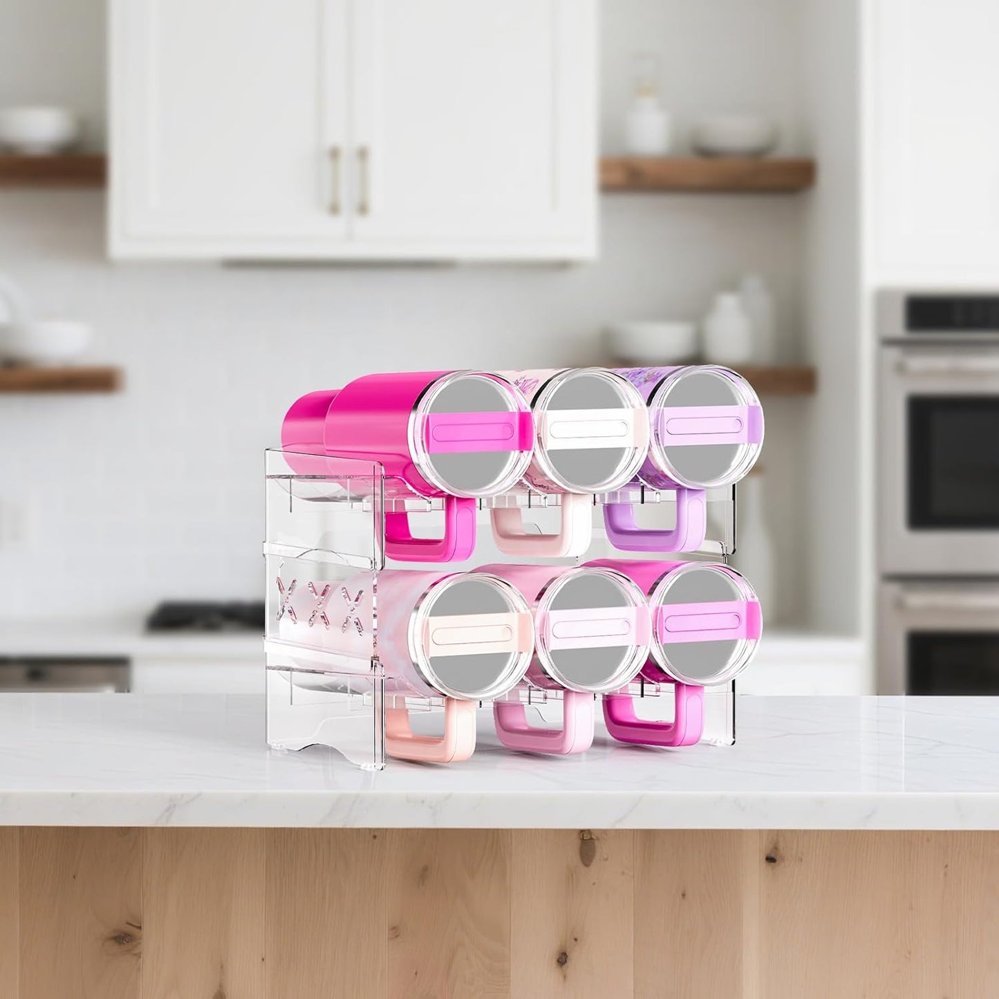 Water Bottle Organizer,Pantry & Cabinet Storage Rack