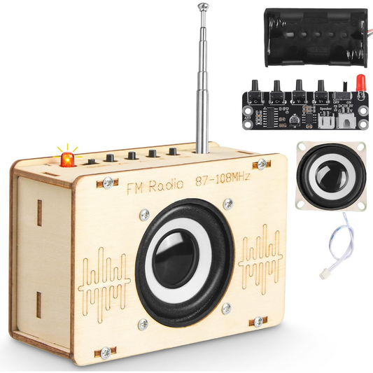 STEM DIY FM Radio Kit – Electronic Circuit Building Project for Kids & Teens
