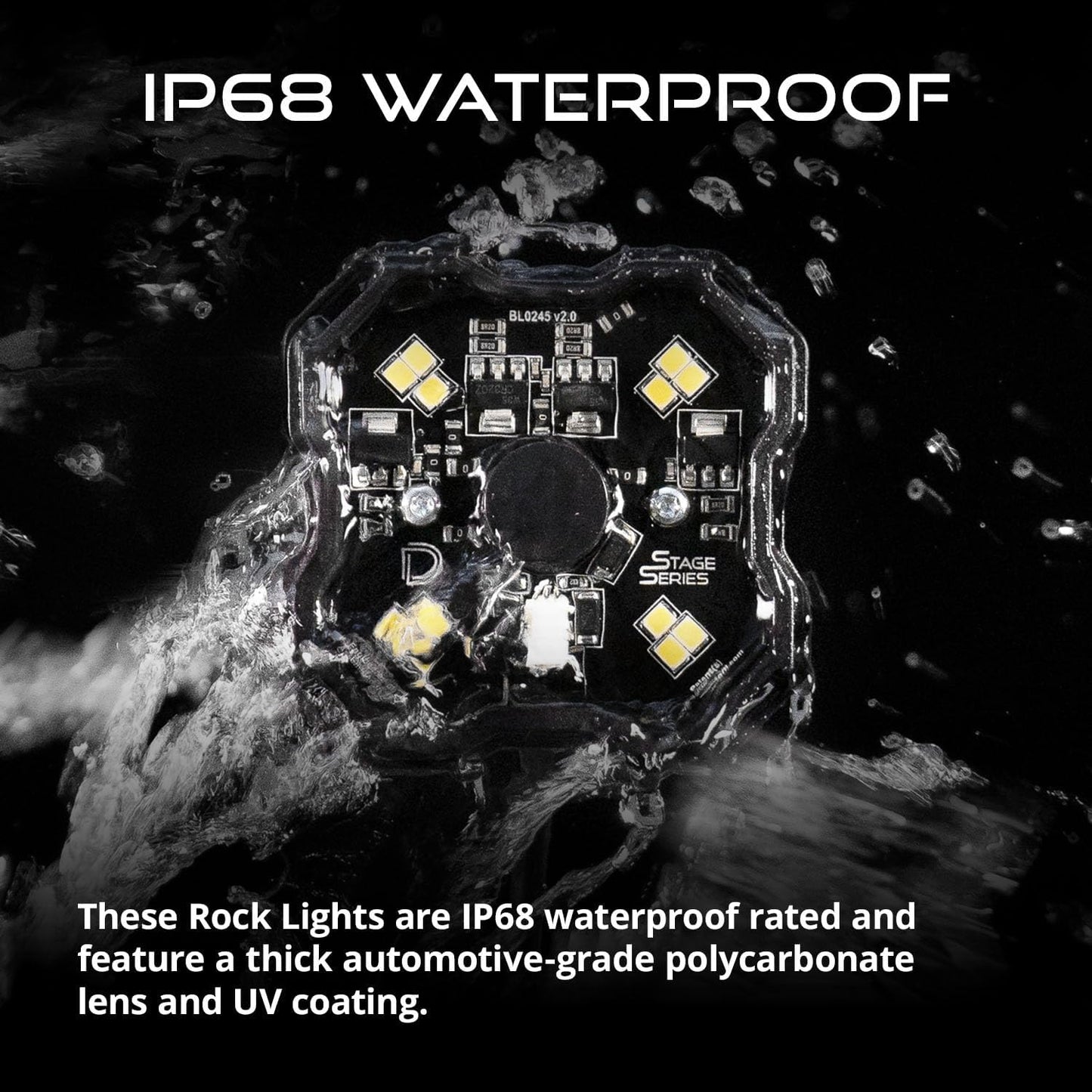 Single-Color LED Rock Light – 10W High-Performance Off-Road Light