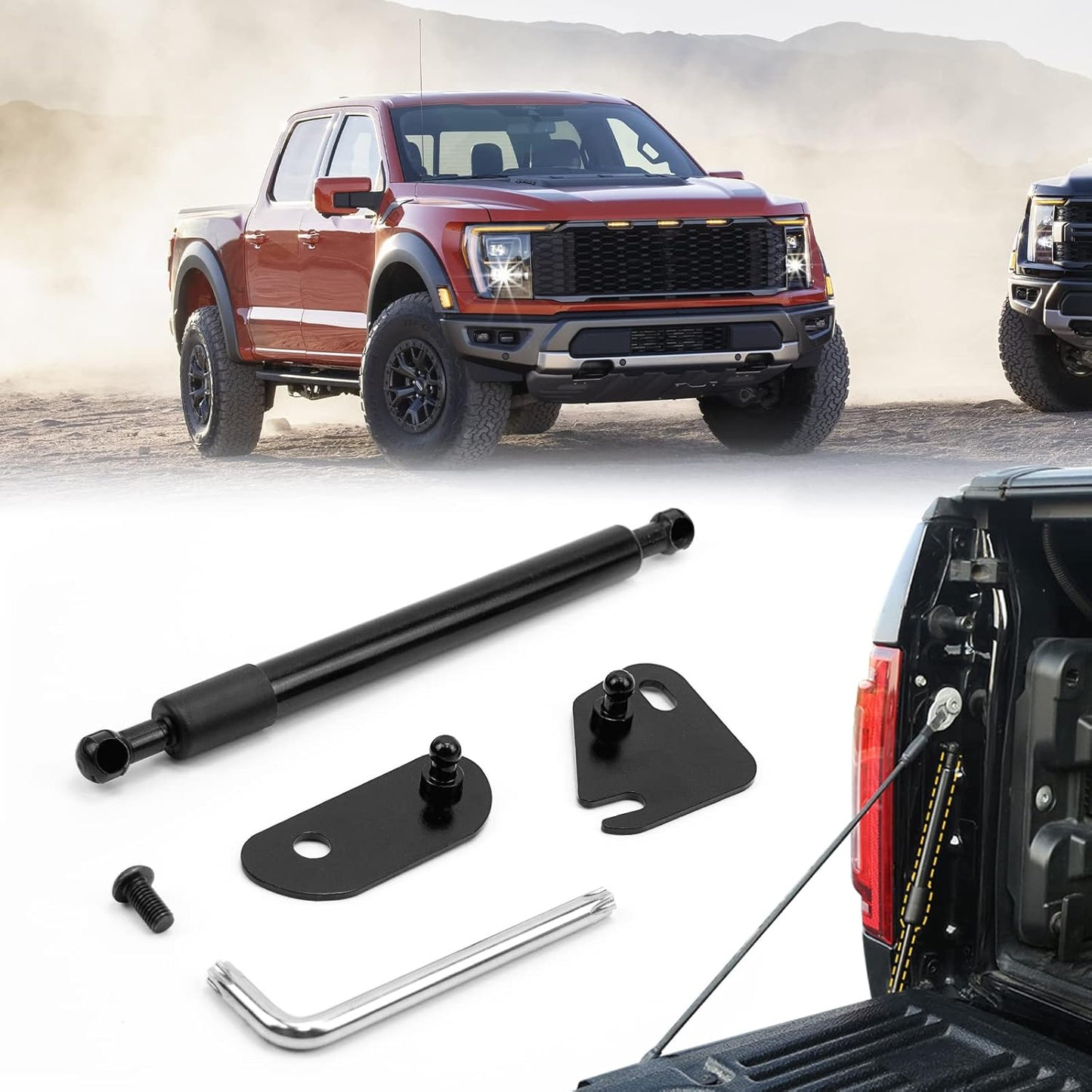 Tailgate Assist for Ford F-150/F-250/F-350 (2015-2025) – Smooth & Controlled Tailgate Lowering