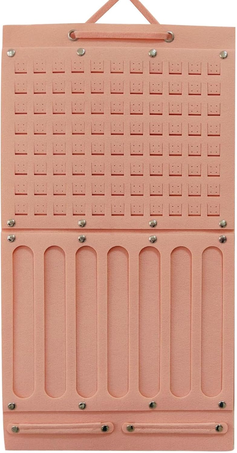 Girls’ Hair Accessories Organizer – Wall-Mounted Felt Storage Box for Headbands