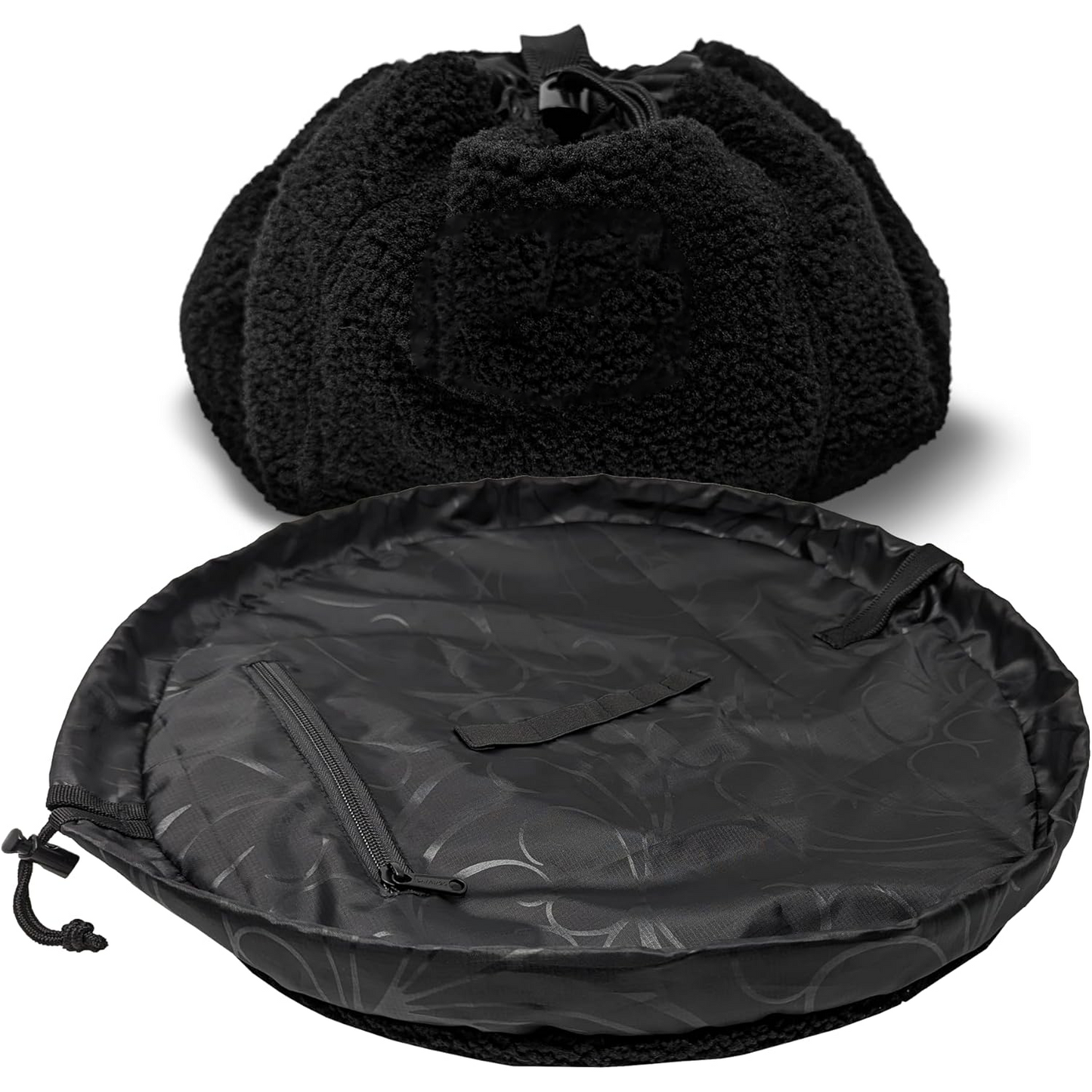 Drawstring Makeup Bag – Portable Travel Organizer with Pockets and Handles