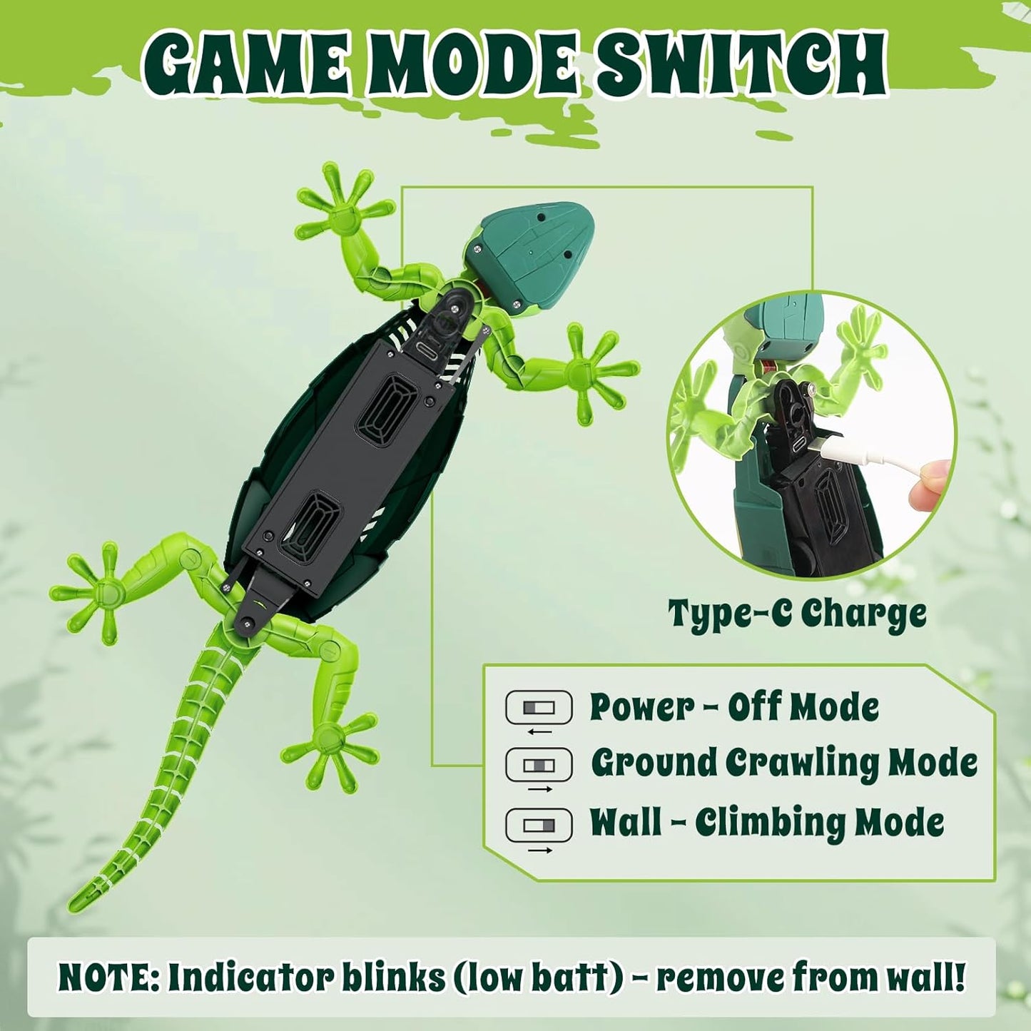 Remote Control Gecko Toy – Realistic Rechargeable Animal Toy Gift for Kids