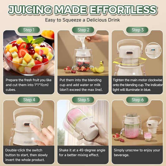 Portable USB rechargeable blender