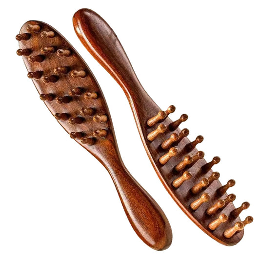 Natural Sandalwood  Brush – Ergonomic Dreadlock & Twist Brush