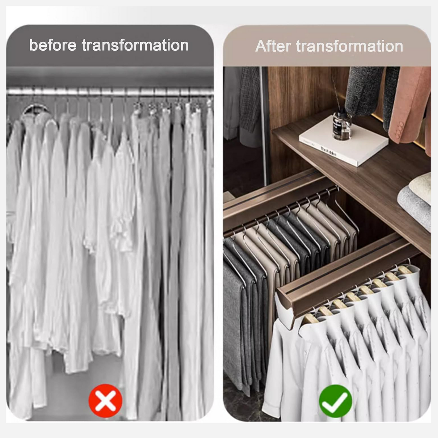 Adjustable Pull-Out Clothes Rail – 35kg Heavy-Duty Trouser & Coat Hanger