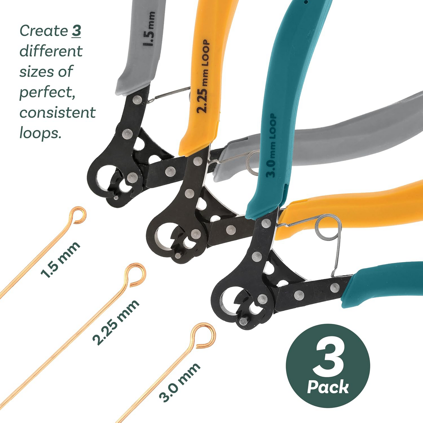 One-Step Bead Wire Looping Tool – For Consistent 1.5mm Loops with 18-26 Gauge Craft Wire