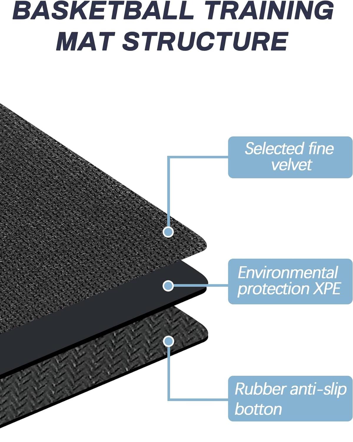 Portable Basketball Footwork Training Mat – Agility and Coordination Mat for All Skill Levels