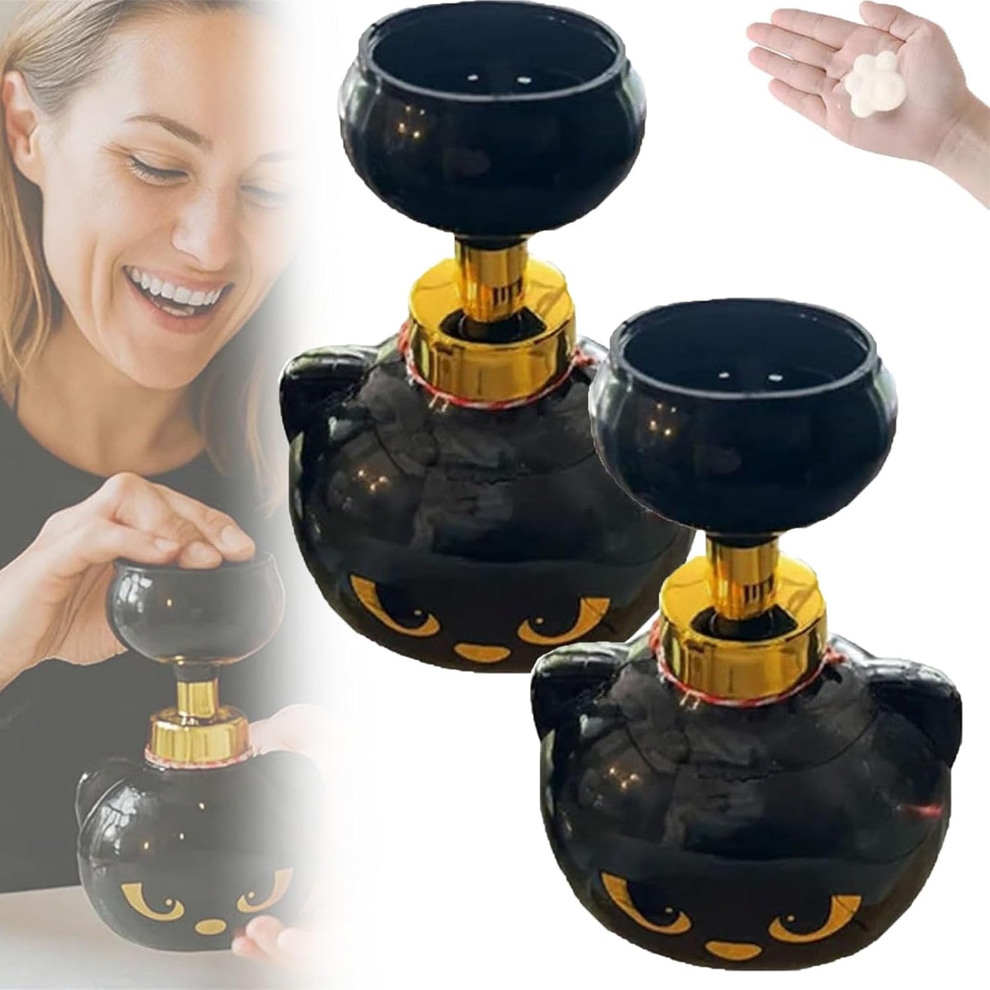 Cat Paw Print Soap Dispenser – Fun Foaming Paw Design, Refillable