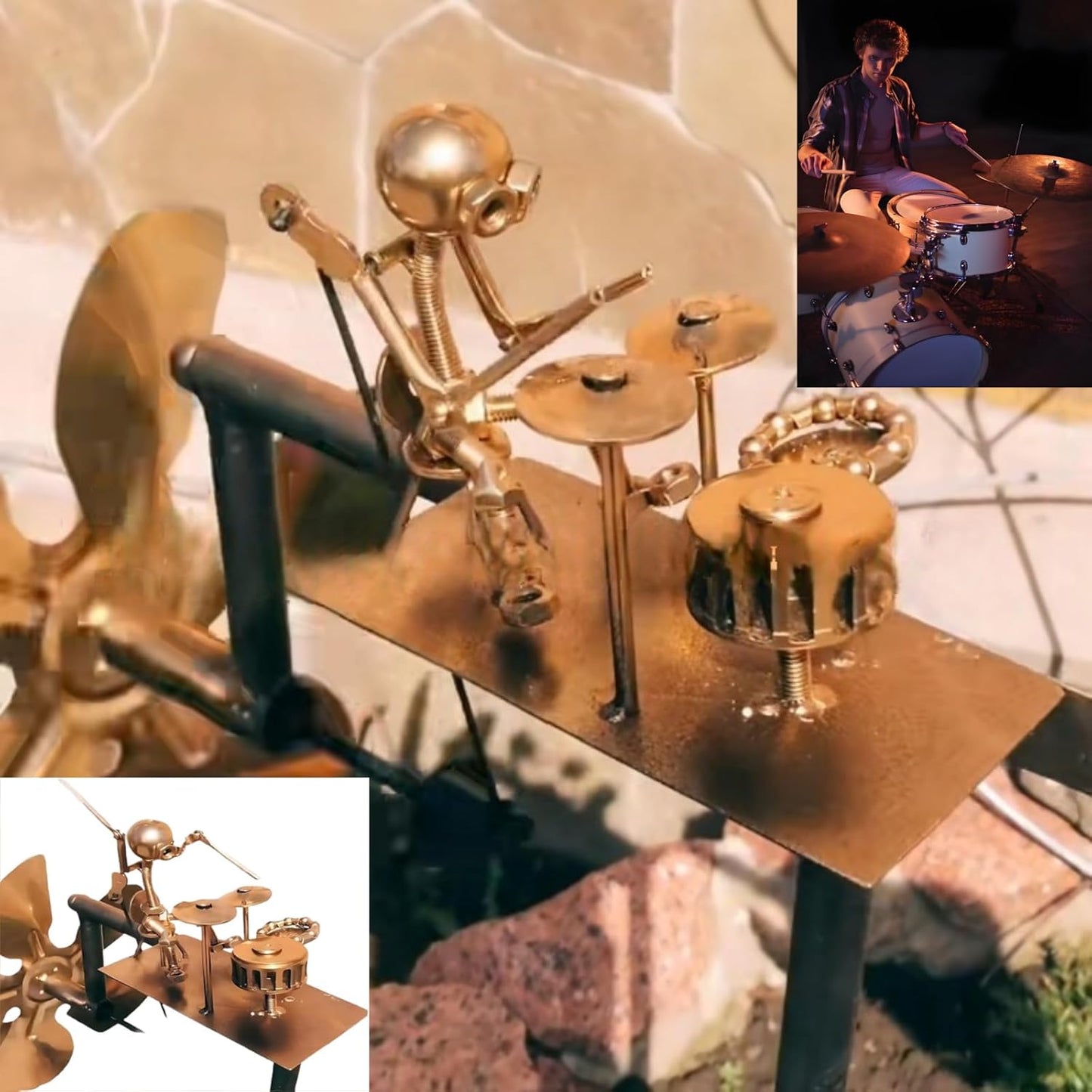 Rock Band Garden Windmill – Add Fun & Charm to Your Outdoor Space
