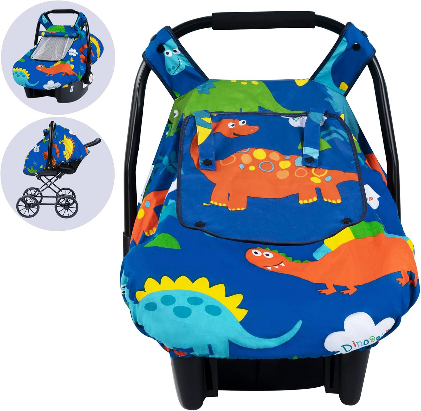 Universal Baby Car Seat Cover – All-Season Comfort & Breathability (Crown Design)