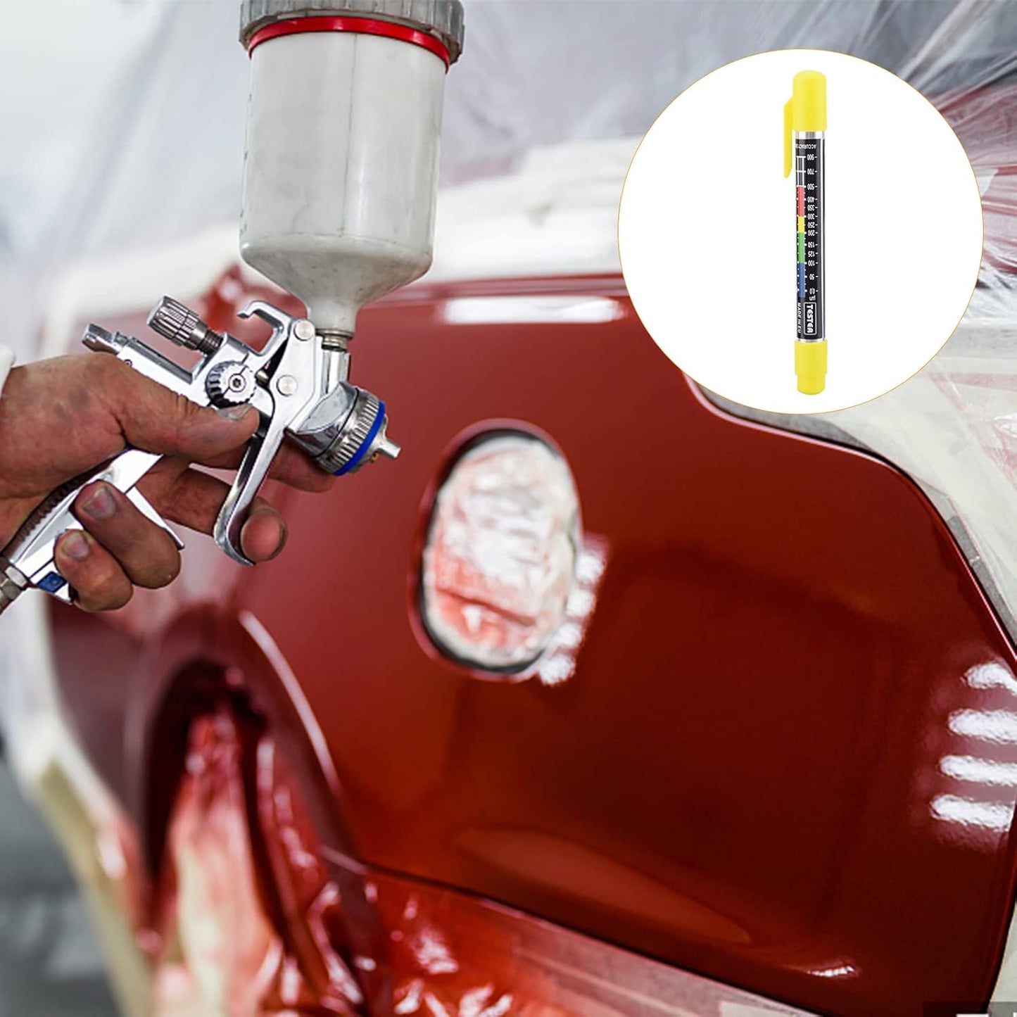 Paint Thickness Gauge – Magnetic Coating Tester for Car Damage Inspection