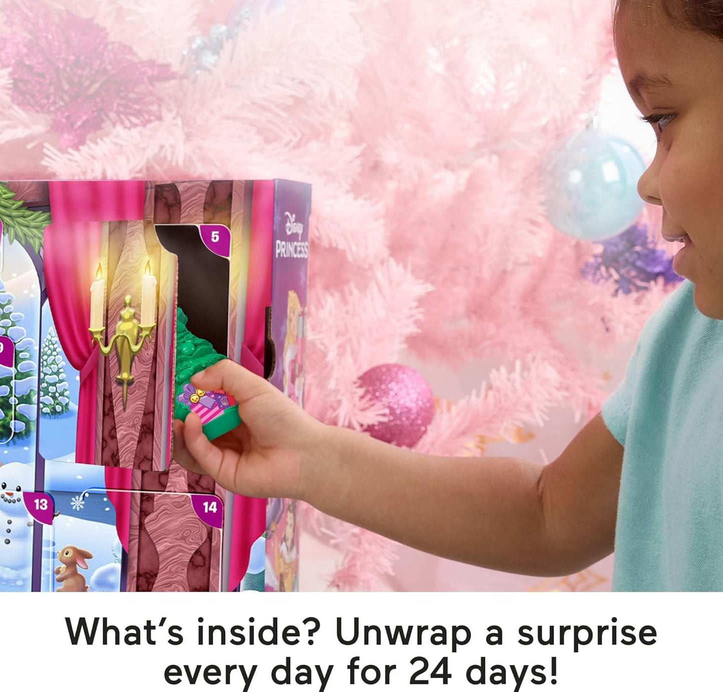 Disney Princess Advent Calendar – 24 Figures & Accessories | Pretend Play Toys for Toddlers 18 Months+