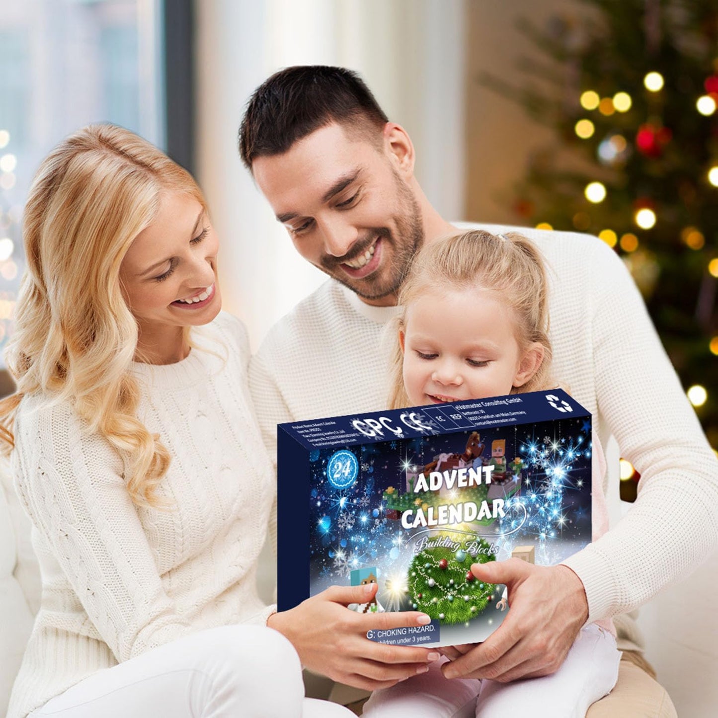 Block Builder Advent Calendar – 24 Days of Mini Figures & Accessories for Christmas Countdown