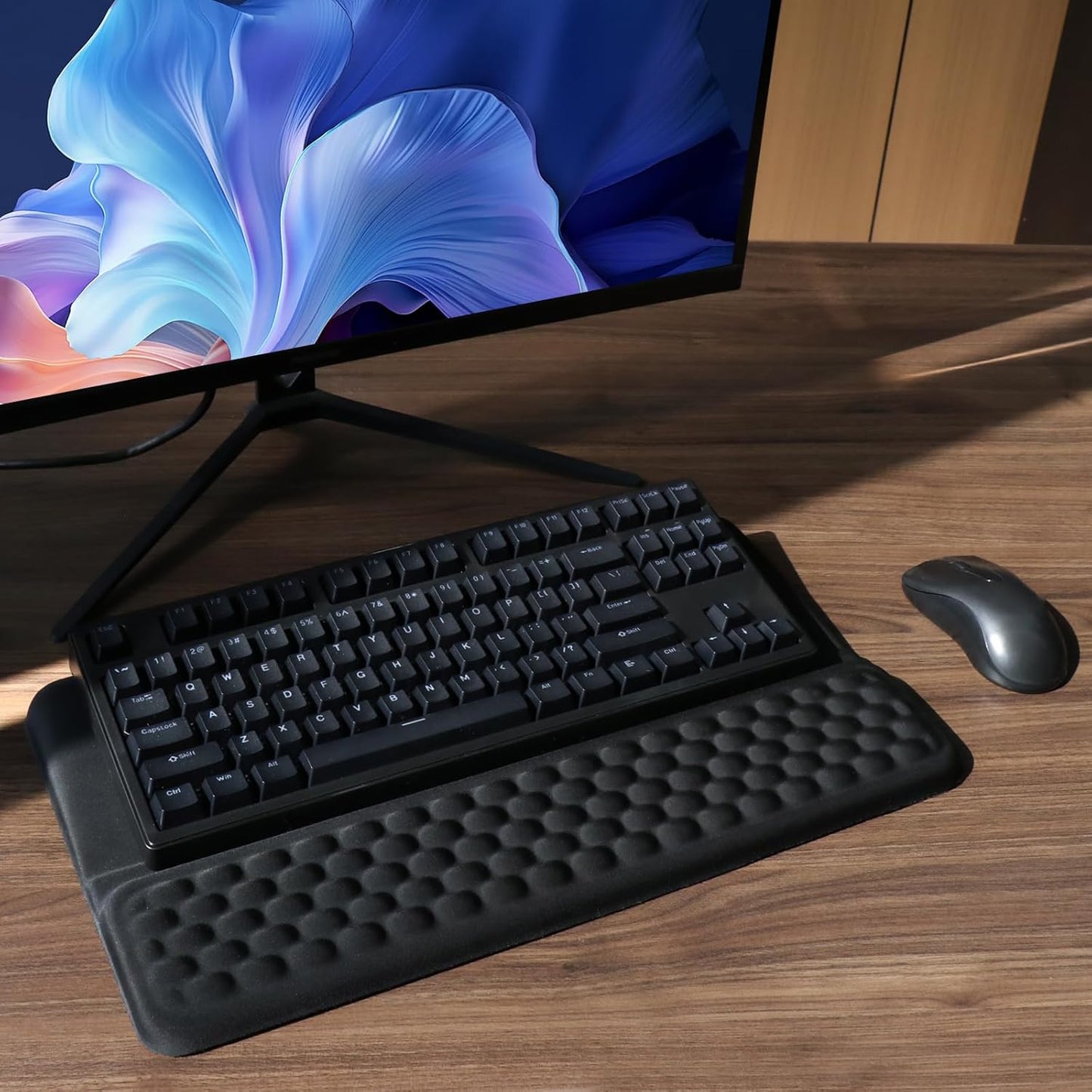 Ergonomic Keyboard Stand with Wrist Rest – Adjustable Typing Support for Home & Office