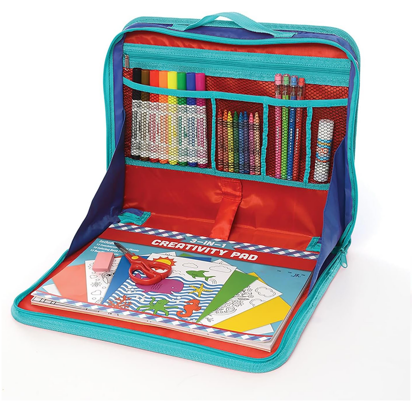 Travel Activity Laptop Desk with Writing & Craft Accessories