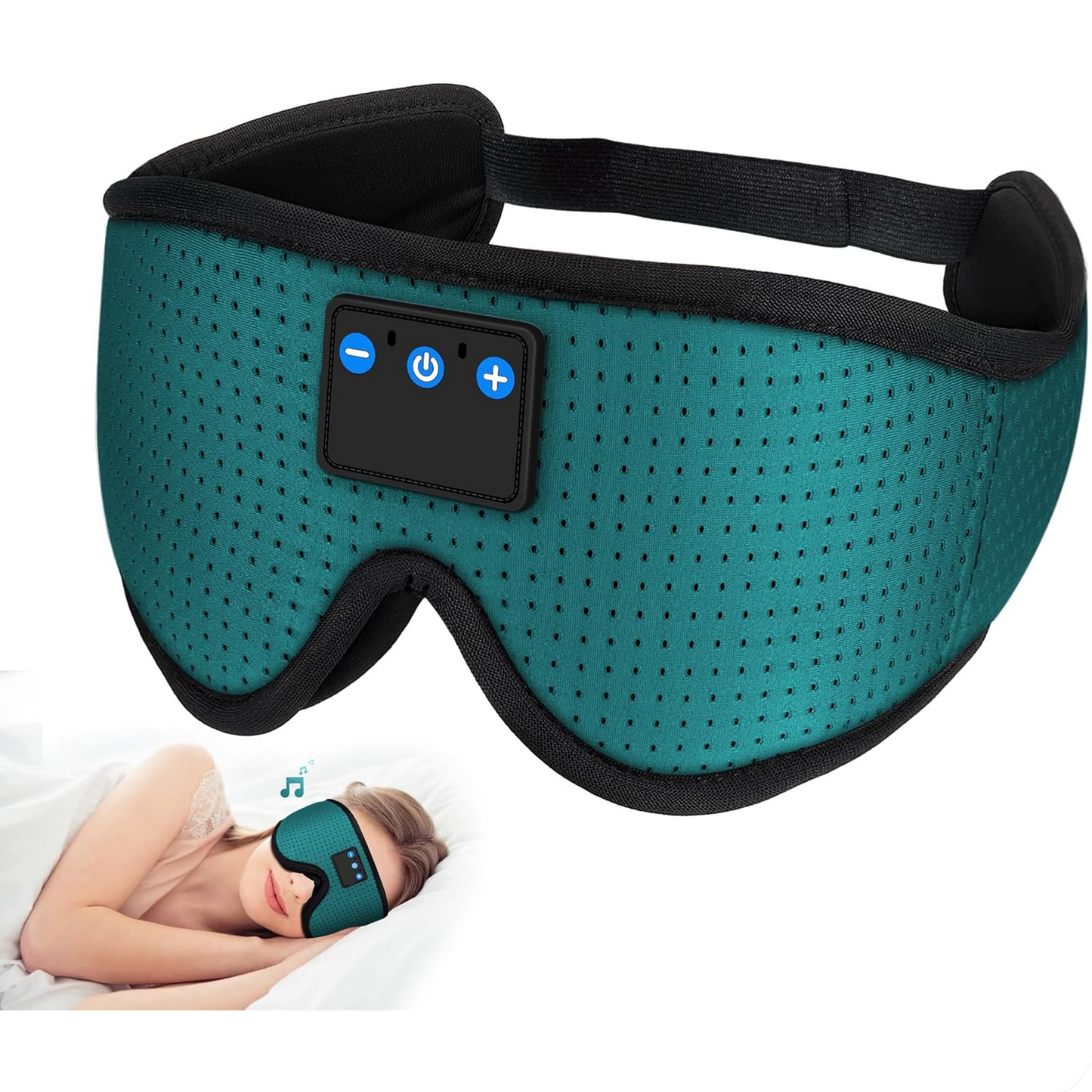 Sleep Headphones – Bluetooth 5.4 Eye Mask with HD Stereo for Side Sleepers