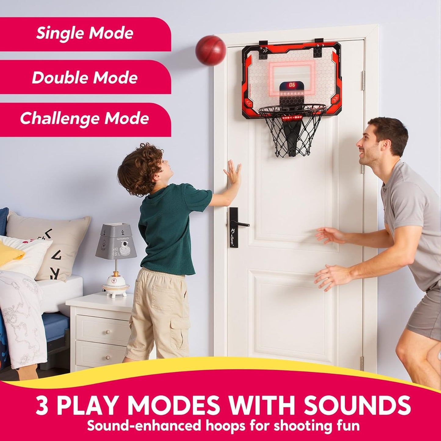 Mini Basketball Hoop with 4 Balls