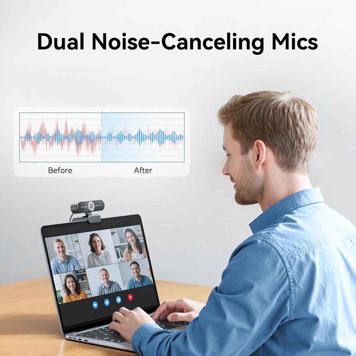 Smart Camera C60E – Ultra HD 4K/2K/1080P Webcam with Auto Focus