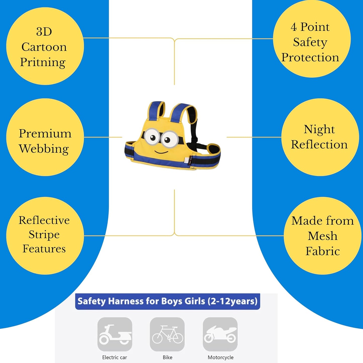 Motorcycle & ATV Safety Harness – Keep Kids Secure During the Ride