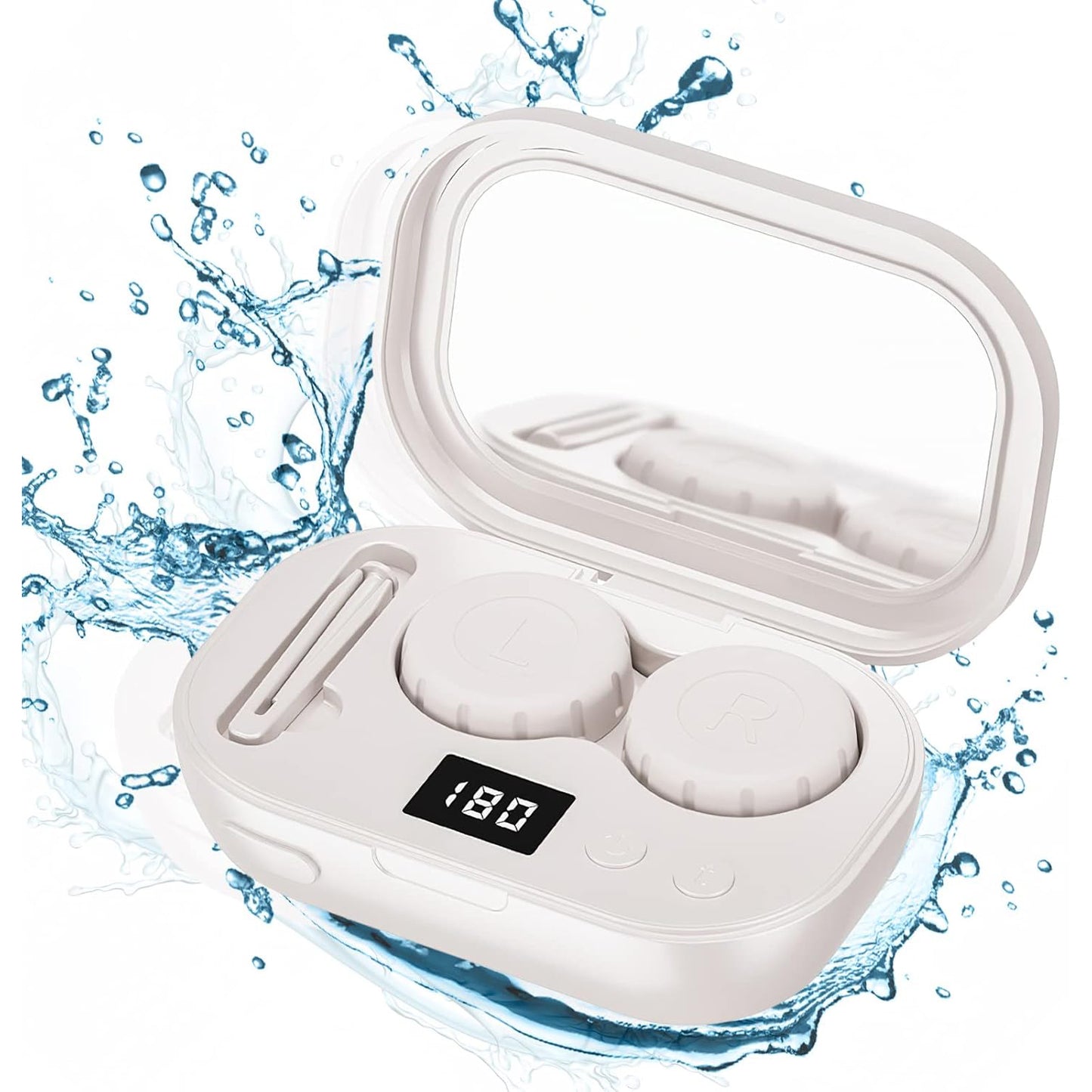 Portable Ultrasonic Contact Lens Cleaner with USB Charger – For Soft, Colored