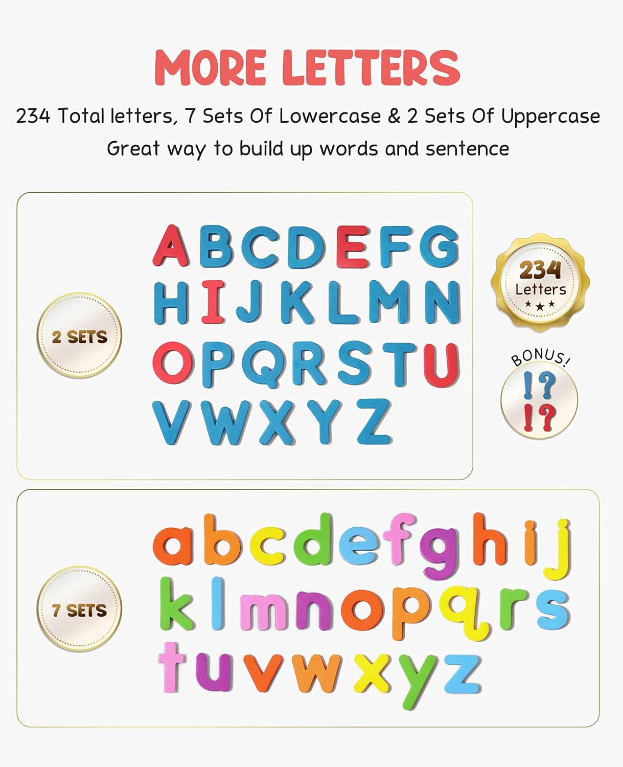 Classroom Magnetic Letters Kit – 234 PCS Alphabet Learning Set